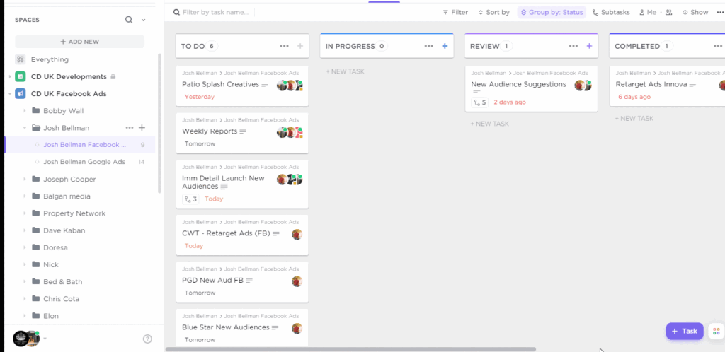 Animation showing growth in digital marketing results